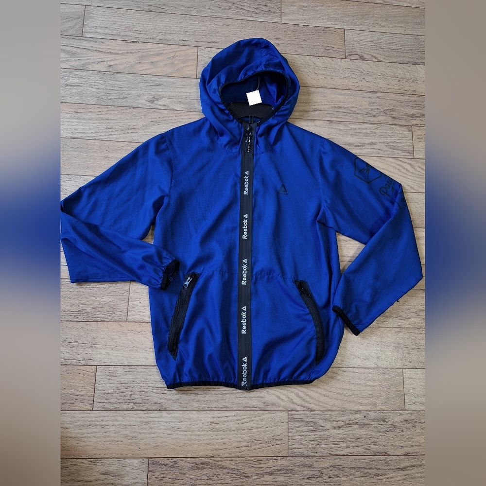 Reebok Men's Blue Hooded Jacket